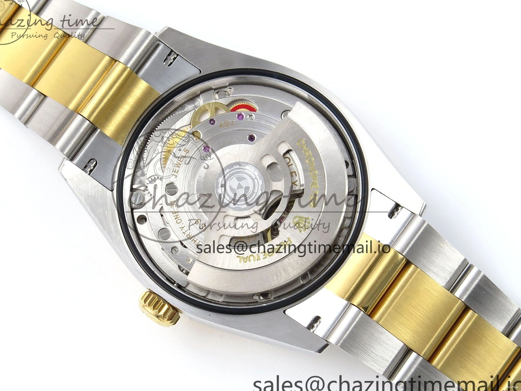 MiroTime 0418 SmartChoice DateJust 36 126233 EWEF Best Edition YG Stick Dial on SS YG Oyster Bracelet A 669